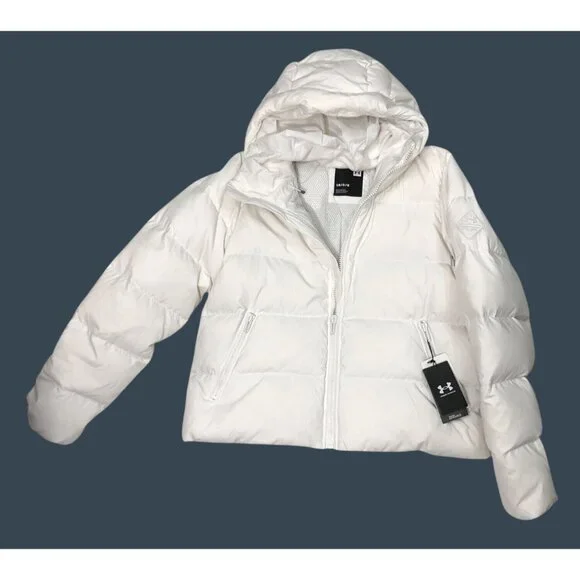 Under Armour Jacket ColdGear Infrared 700 Fill Duck Down Womens L Thermo NEW - Picture 8 of 14